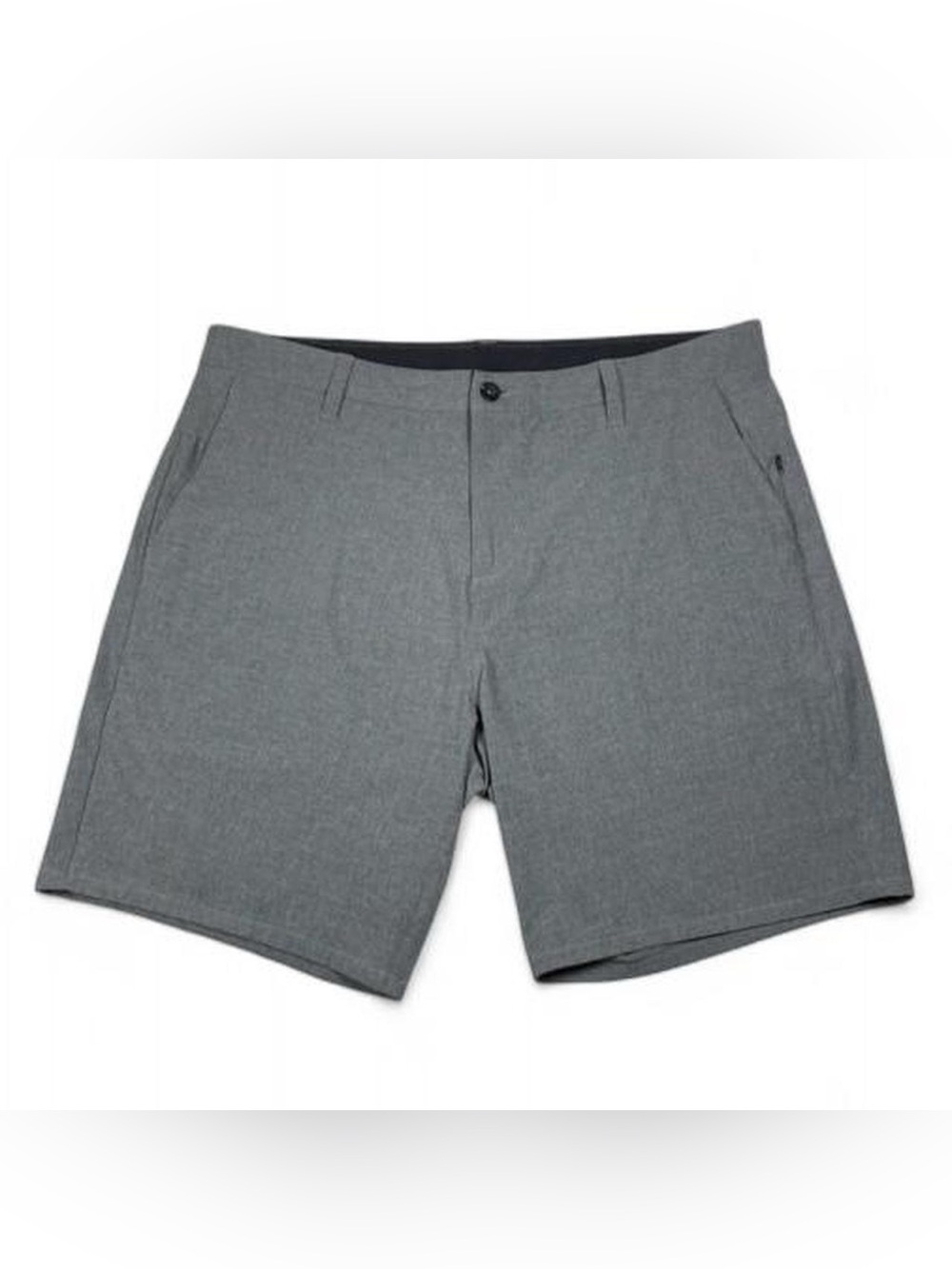 NWOT Vuori Aim Short Heather Grey Flat Front Shorts Men’s Size W36 L8 V368 Golf